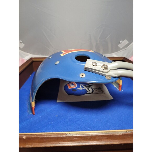 1968 Embosograph Riddell Half Helmet Plaque NFL Denver Broncos Vintage Football - Picture 9 of 10